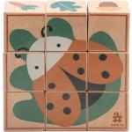Puzzles cubes Sebra en bois 