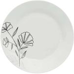 Assiettes plates blanches en porcelaine en lot de 6 diamètre 27 cm 