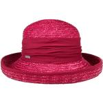 Chapeaux cloches Seeberger rouges en paille 57 cm Tailles uniques look fashion pour femme 