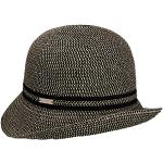 Chapeaux cloches Seeberger noirs en paille 57 cm Tailles uniques look fashion pour femme 