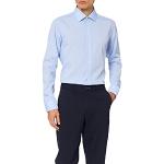Chemises Seidensticker bleues en coton sans repassage Taille XS look sportif pour homme en promo 