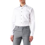 Chemises Seidensticker blanches en coton sans repassage à manches longues col kent Taille XS look business pour homme en promo 