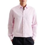 Chemises Seidensticker rose bonbon en popeline en soie à manches longues Taille XS look sportif pour homme 