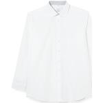 Chemises Seidensticker blanches en popeline en soie look casual pour homme en promo 
