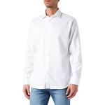 Chemises Seidensticker blanches en soie look casual pour homme en promo 