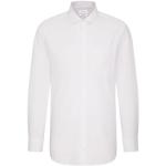 Chemises Seidensticker blanches en coton sans repassage à manches longues look fashion pour homme en promo 