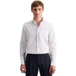 T-shirts Seidensticker blancs en coton avec broderie à manches longues à manches longues Taille XL look casual pour homme 