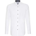 Chemises Seidensticker blanches sans repassage col kent look business pour homme en promo 