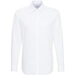 Chemises Seidensticker blanches en coton à manches longues à manches longues col kent Taille L look fashion pour homme en promo 