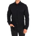 Chemises unies Seidensticker noires à motif ville à manches longues col kent look fashion pour homme en promo 