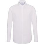 Chemises Seidensticker blanches en coton sans repassage à manches longues col kent Taille XS look business pour homme en promo 