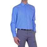 Chemises Seidensticker bleus clairs en coton à manches longues à manches longues Taille XXL classiques pour homme 