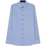 Chemises de mariage Seidensticker bleues à effet froissé en coton en soie Taille XS look fashion pour homme 