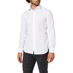 Chemises Seidensticker blanches en coton en soie à manches longues col kent Taille XS look sportif pour homme 