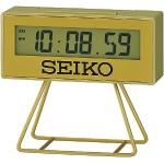 Réveils mécaniques Seiko jaunes en plastique 