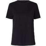 T-shirts Selected Femme noirs en coton à manches courtes à manches courtes à col rond Taille XL look fashion pour femme 