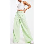 Pantalons large Selected Femme verts en viscose Taille XS pour femme en promo 