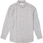 Chemises Selected Homme grises à rayures en lin Taille XL look casual pour homme 