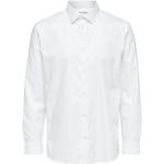 Chemises unies Selected Homme blanches Taille XS look casual pour homme 