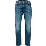 Jeans droits Selected Homme bleus en coton Taille M W36 look fashion pour homme 