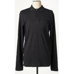 Polo noir en coton pour femme - Taille36 - SELECTED