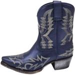 Bottines Sendra Boots bleu nuit en cuir en cuir Pointure 37 look fashion pour femme 