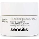 Crèmes de nuit Sensilis hypoallergéniques vegan non comédogènes pour le visage raffermissantes anti âge pour peaux sensibles 