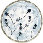 Assiettes à dessert Serax bleus clairs à fleurs en porcelaine à motif fleurs en lot de 2 