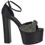 Sandales à talons Sergio Rossi noires en cuir Pointure 40 look fashion pour femme 