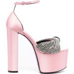 Sandales à brides Sergio Rossi rose bonbon en cuir de veau Pointure 40 look fashion 