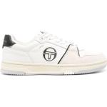 Baskets basses Sergio Tacchini blanches à bouts ronds Pointure 41 look casual pour homme 