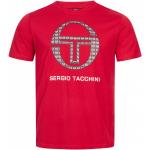 T-shirts col rond Sergio Tacchini rouges en coton à manches courtes à col rond Taille XS pour homme 