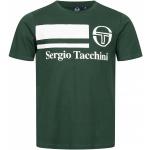 T-shirts à imprimés Sergio Tacchini verts en coton à manches courtes à col rond Taille XS pour homme 