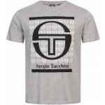 T-shirts à imprimés Sergio Tacchini gris en coton à manches courtes à col rond Taille XS pour homme 