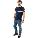 T-shirts Sergio Tacchini bleus à manches courtes à manches courtes Taille L look fashion pour homme 
