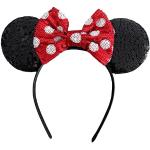 Serre-tête rouges en satin à paillettes Mickey Mouse Club Minnie Mouse Taille 12 ans look fashion pour fille de la boutique en ligne Amazon.fr 
