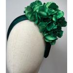 Serre-tête vert émeraude en velours pour fille de la boutique en ligne Etsy.com 