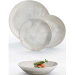 Assiettes plates grises made in France diamètre 19 cm 