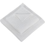Serviettes de bain Blomus blanches en coton lavable en machine 70x140 