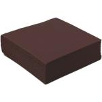 Serviettes en papier marron chocolat made in France contemporaines 