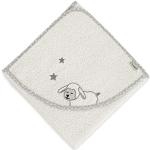 Serviettes de bain Sterntaler beiges en coton à motif moutons lavable en machine 100x100 pour enfant en promo 