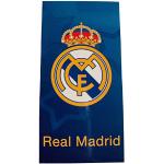 Draps de plage bleus en velours Real Madrid 70x140 