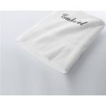 Serviettes de bain Colombine blanches en coton 70x130 en promo 