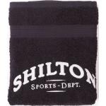 Serviettes éponge Shilton noires en coton lavable en machine 90x150 