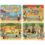 Set 4 Puzzles en bois 'Le Zoo' Vilac® - Jouets puzzle en bois 2 ans