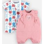 Pyjamas Noukies roses all Over en jersey bio éco-responsable lot de 2 Taille 2 ans pour bébé en promo de la boutique en ligne Vertbaudet.fr 