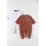 Pyjamas en velours Noukies en velours à motif ours lot de 2 Taille 2 ans pour bébé de la boutique en ligne Vertbaudet.fr 