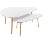 Tables gigognes Mileo blanches