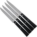 Set de 4 couteaux de table Lame microdentée noir manche P.O.M.