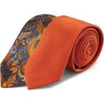 Cravates Trendhim orange en lot de 2 pour homme 